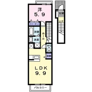 ヴィラ城内【2階】の間取り