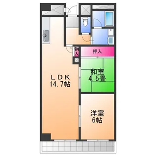 エルソレーユ【2階】の間取り