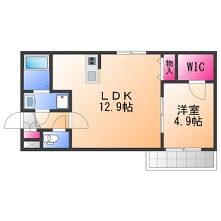 ジーメゾン岸和田レヴリア【3階】の間取り
