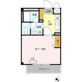 シャンポール【1階】の間取り