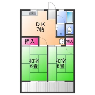シティハイムなかじま【1階】の間取り