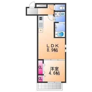 フジパレス岸和田下松【2階】の間取り
