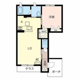 ベルナードプレイリー【1階】の間取り