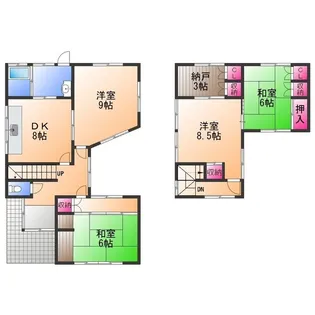 大阪府泉佐野市日根野【一戸建】の間取り