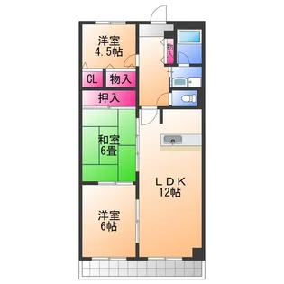 ヴィーブル18【3階】の間取り