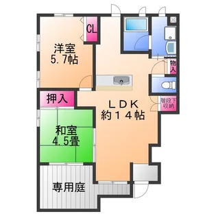 エンフィールド エミネンス【1階】の間取り