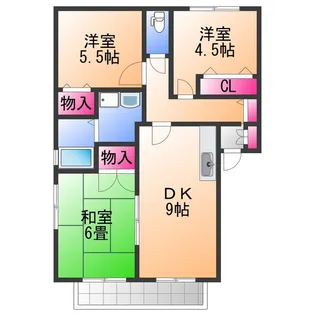 アルテトリア日根野 A【2階】の間取り