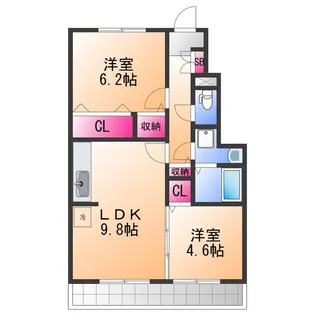 ディアメゾンM【1階】の間取り