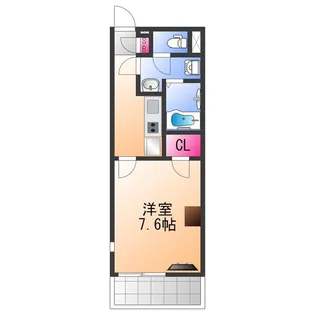 クレイノWILL堺【3階】の間取り