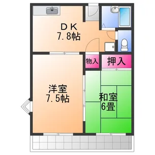 メゾン楠【2階】の間取り
