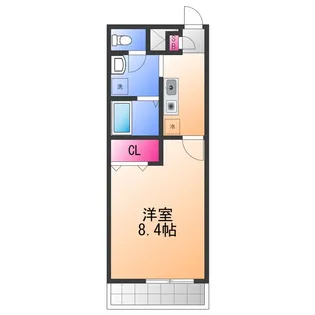 フロランス 東助松【1階】の間取り
