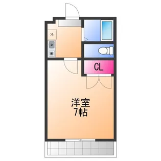 1Kの間取り画像