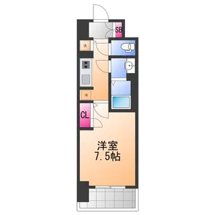 S−RESIDENCE堺浜寺axial【3階】の間取り