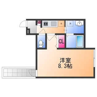 ALEGRIA津久野North【3階】の間取り