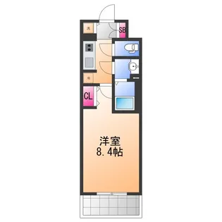 S−RESIDENCE堺浜寺axial【4階】の間取り