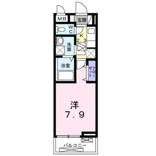 アペルト泉佐野Ⅴ【3階】の間取り