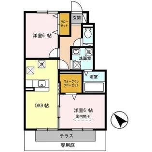 プラム パディー A棟【1階】の間取り