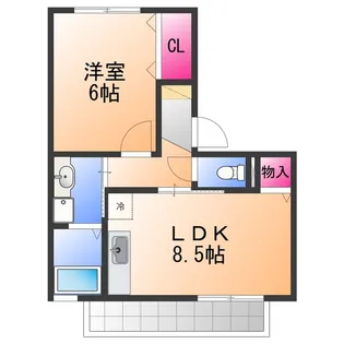 セジュールM【2階】の間取り