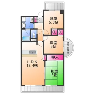 ジョイフル寿【4階】の間取り