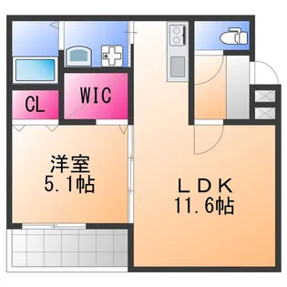 アビテ上野町西【1階】の間取り