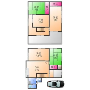 大阪府泉佐野市鶴原【一戸建】の間取り
