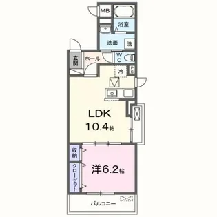 エタン・ロッシ【1階】の間取り