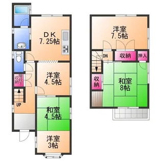 大阪府泉南郡熊取町小谷北2丁目【一戸建】の間取り