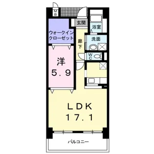セントレジデンス【3階】の間取り