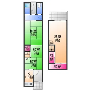 大阪府泉大津市小松町【一戸建】の間取り