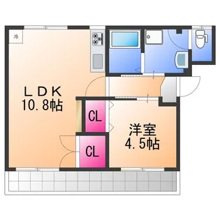 マンション袋谷【2階】の間取り