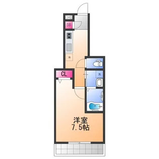 エルグランド津久野【1階】の間取り