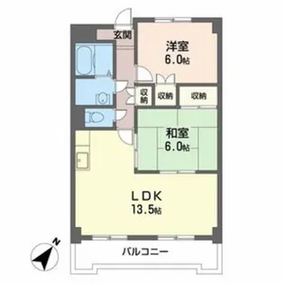 吉与ハイム【4階】の間取り