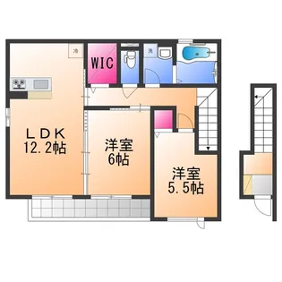 ラ・コンポフォタ【2階】の間取り