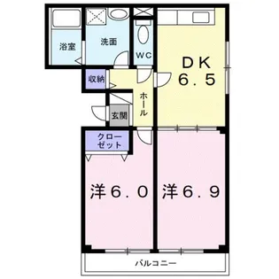 ファミールミサキ【2階】の間取り