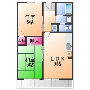 エルムハイツ【1階】の間取り