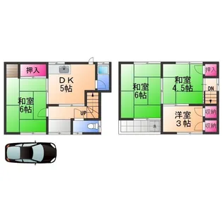 大阪府泉大津市曽根町3丁目【一戸建】の間取り