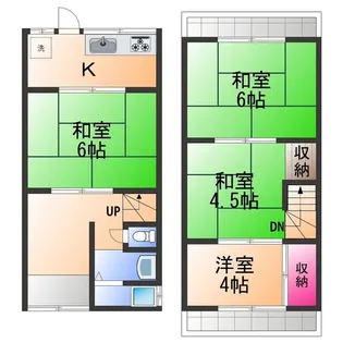大阪府堺市西区浜寺石津町西4丁【一戸建】の間取り
