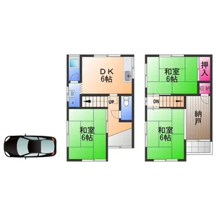 大阪府岸和田市三田町【一戸建】の間取り