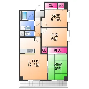 エルソレーユ【2階】の間取り