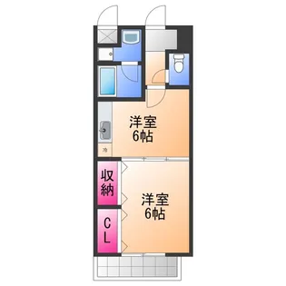 ハニーエストゥディオ【2階】の間取り