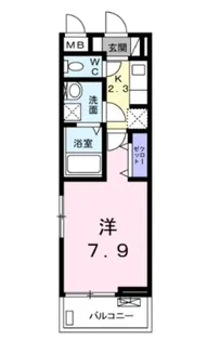 マリオ高松北【2階】の間取り