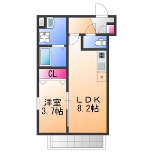 ジーメゾン岸和田ノース【2階】の間取り
