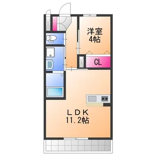 ヴィバーチェ【2階】の間取り