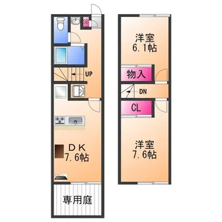 レオパレスTsuruhara 2001【2階】の間取り
