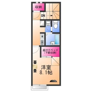 レオネクストマイヒルズ8843【2階】の間取り