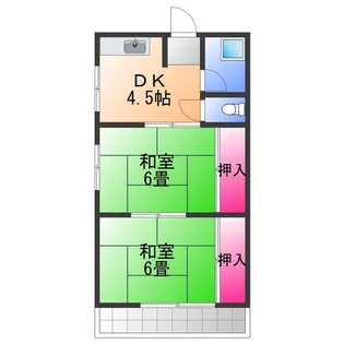 エス・テラス大阪サウス【2階】の間取り