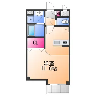 1Rの間取り画像