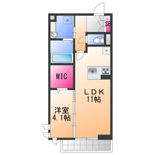 ラ ヴィータ鳳【2階】の間取り