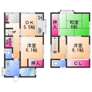 大阪府岸和田市春木宮川町【一戸建】の間取り