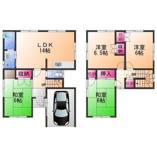 大阪府阪南市舞5丁目【一戸建】の間取り